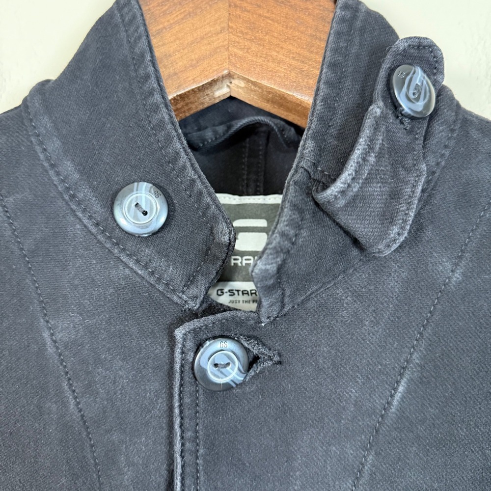 G-STAR RAW A Crotch Sweat 3D Crop Slim Fit Black Blazer Men Large - Picture 3 of 11